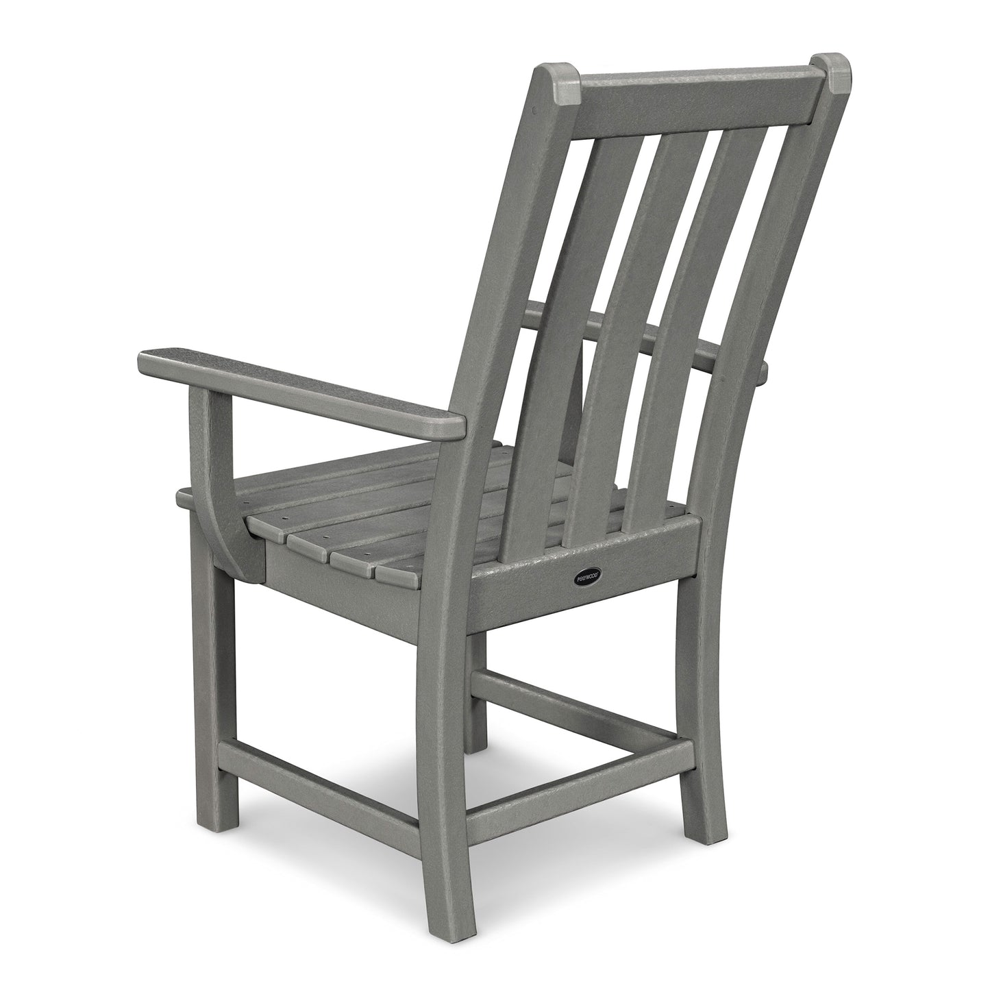 Vineyard Dining Arm Chair Slate Grey Back, image 2