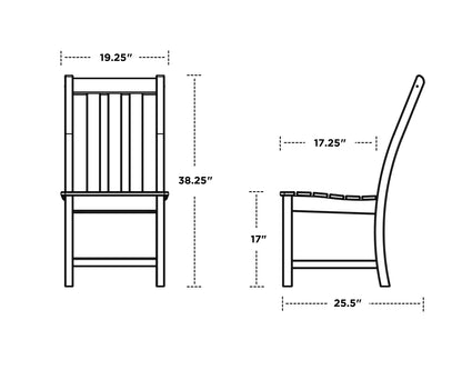 
                  Vineyard Dining Side Chair Dimensions - Image 6
                