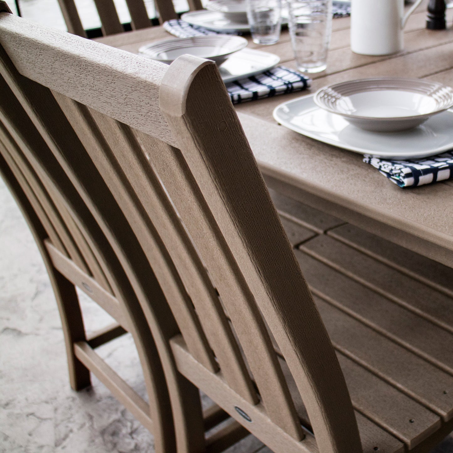 Vineyard Dining Side Chair Vintage Sahara Detail, image 4