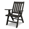 Vineyard Folding Dining Chair Black