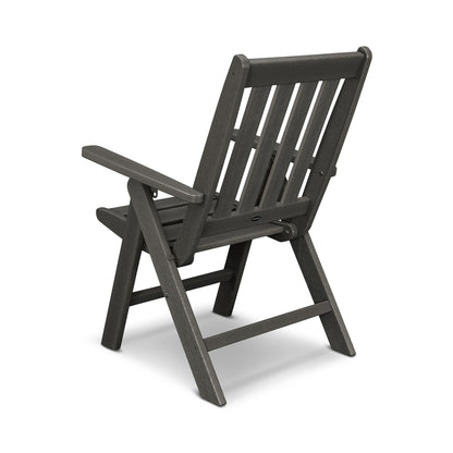 
                  Vineyard Folding Dining Chair Vintage Coffee Back - Image 18
                
