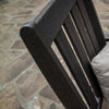 Vineyard Folding Dining Chair Vintage Coffee Detail 2