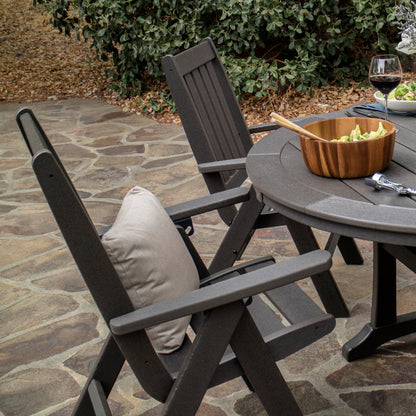 
                  Vineyard Folding Dining Chair Vintage Coffee Set Detail - Image 8
                