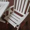 Vineyard Folding Dining Chair Vintage White Detail
