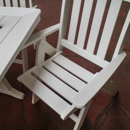 
                  Vineyard Folding Dining Chair Vintage White Detail - Image 7
                