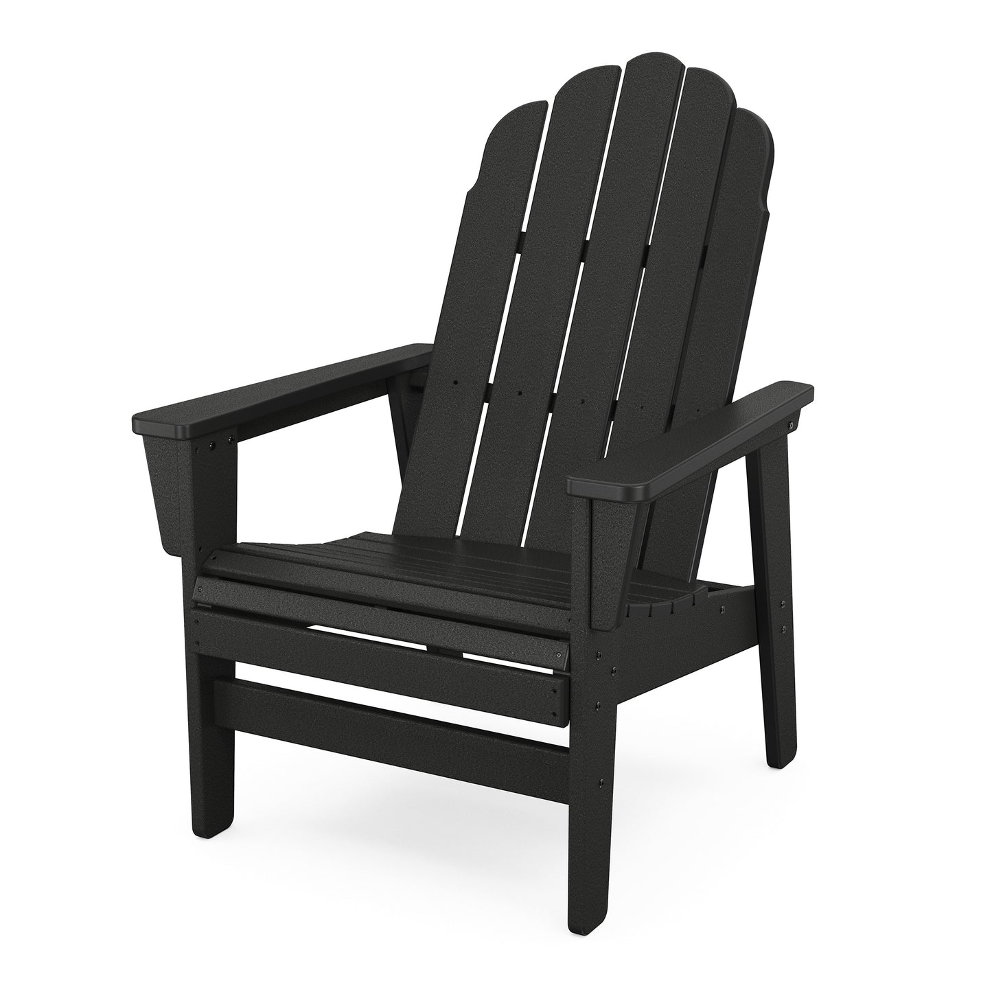 Vineyard Grand Upright Adirondack Chair Black, image 2