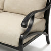 Volare Loveseat Autumn Rust Finish Rochelle Pebble Cushions