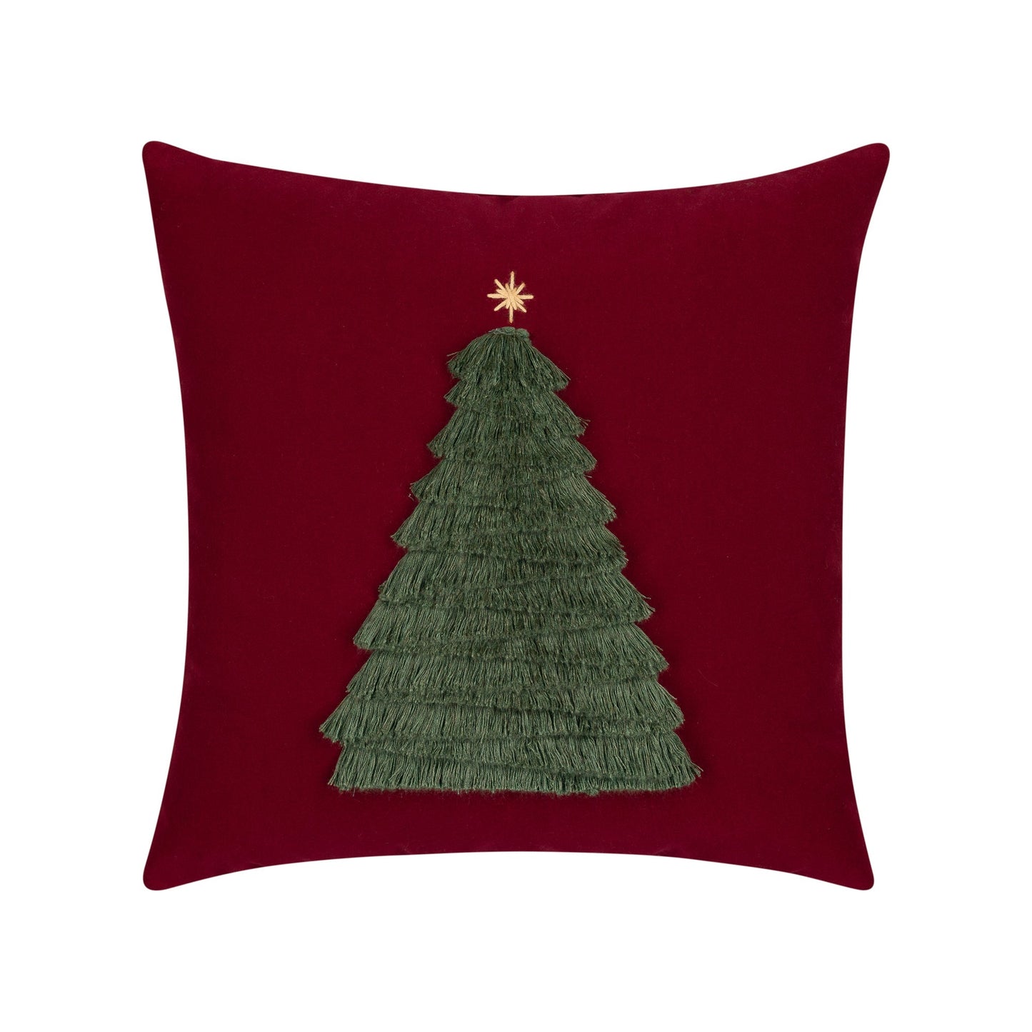 Elaine Smith 20 Square Pillow Fraser Fir Ruby, image 1