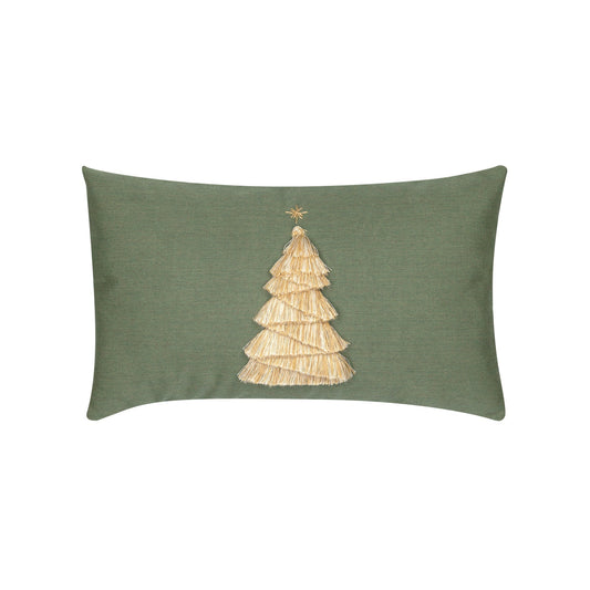 Elaine Smith Fraser Fir Fern Lumbar Pillow