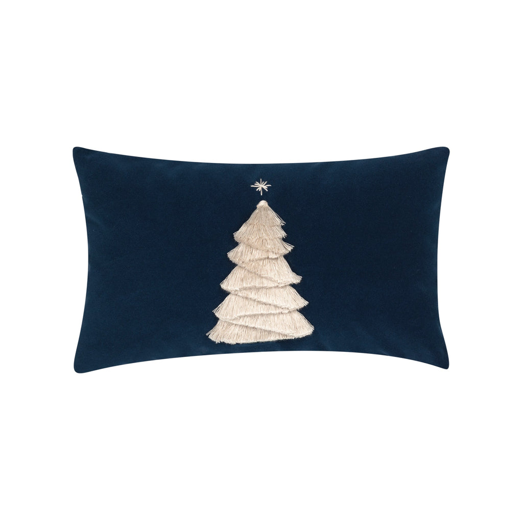 Elaine Smith Fraser Fir Midnight Lumbar Pillow
