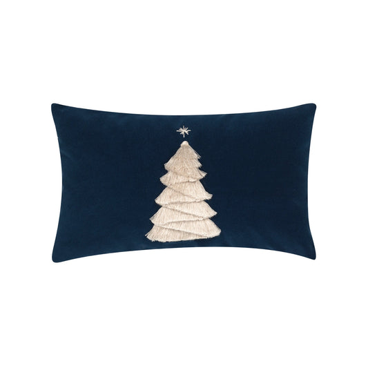 Elaine Smith Fraser Fir Midnight Lumbar Pillow