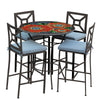 Zinnia 42d Hight Dining w Milano Bar Chairs ESP SPA