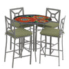 Zinnia 42d Hight Dining w Milano Bar Chairs PEW CIL