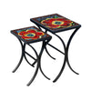 Zinnia Nesting Table Set Black Frame