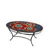 Zinnia Oval Coffee Table Black Frame