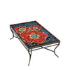 Zinnia Rec Coffee Table Pewter Frame