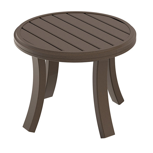 Banchetto 24" Round Slat Top Tea Table