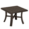 Banchetto 24" Square Slat Top Tea Table