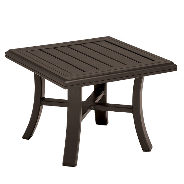 Banchetto 24" Square Slat Top Tea Table