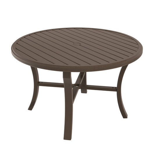 Banchetto 48" Round Slat Top Dining Table