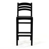 bar chair black front