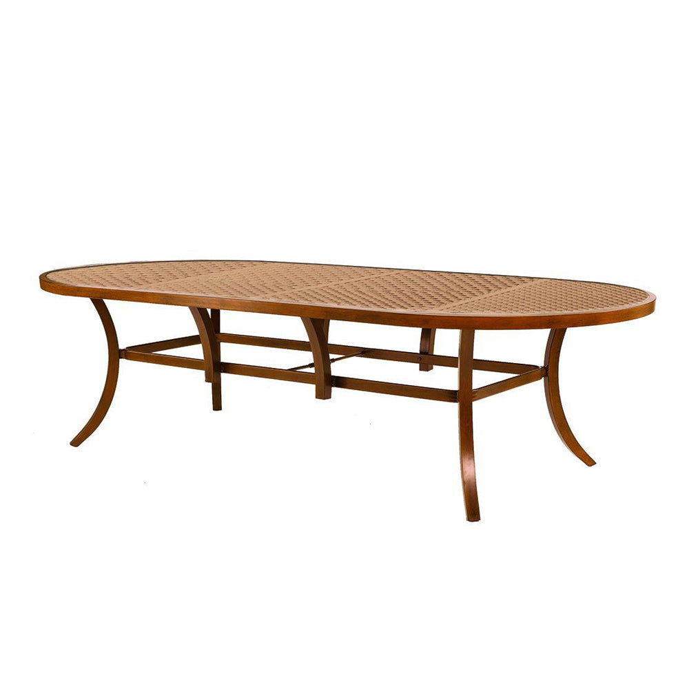 Castelle 48" x 108" Oval Classical Cast Top Dining Table