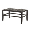 castelle 18 x 34 rectangular madera top coffee table