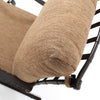 classico spring base club chair fabric detail