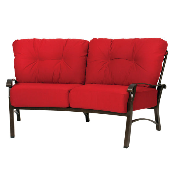 cortland cushion crescent loveseat