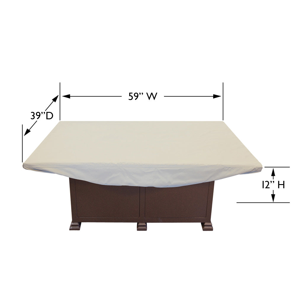CP936 - 59" x 39" X-Large Rectangle Fire Pit / Table / Ottoman Cover