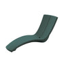 curve chaise lounge bright forest green