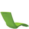 curve chaise lounge green back