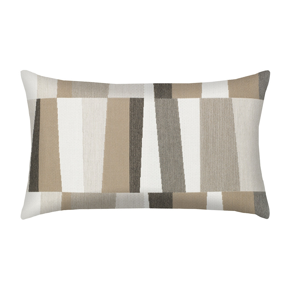 designer lumbar pillow strata grigio