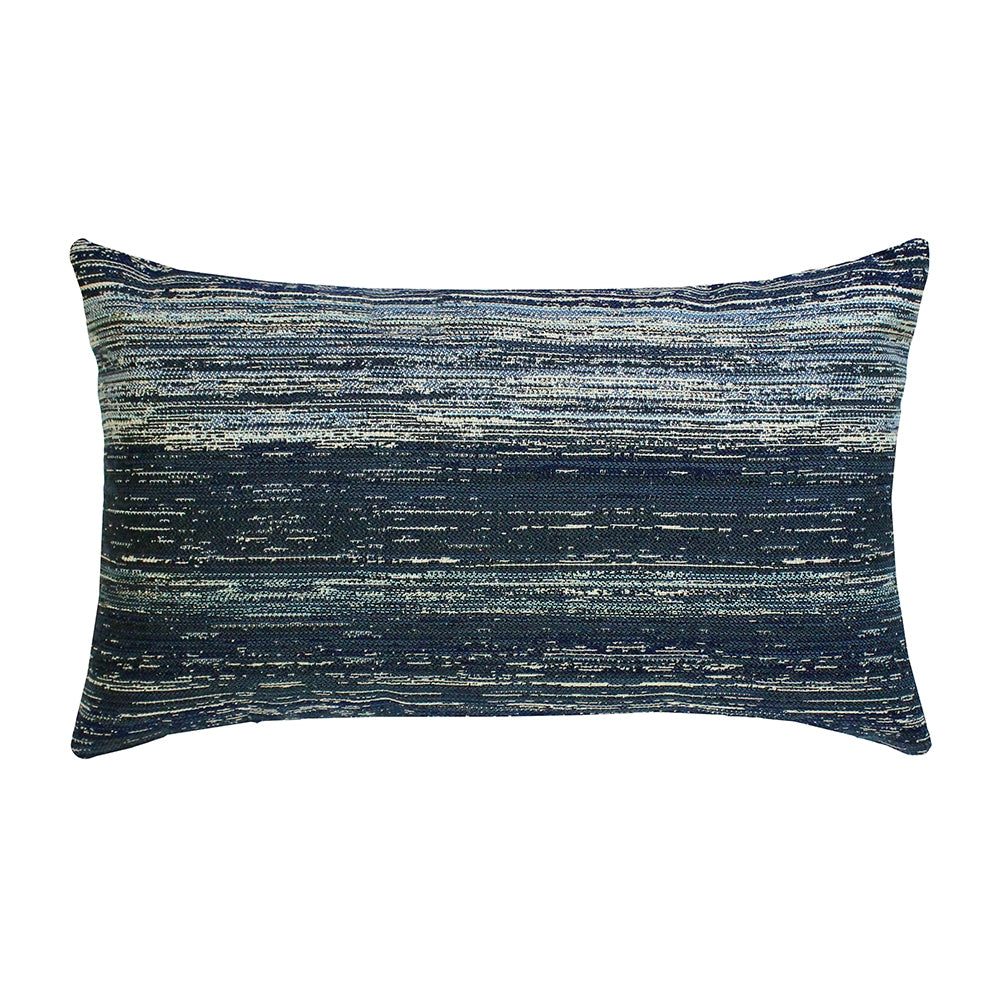 designer lumbar pillow textured indigo