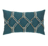 designer lumbar throw pillow lagoon rope