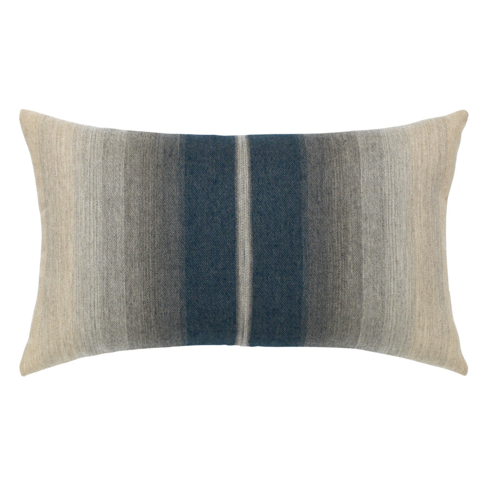 designer lumbar throw pillow ombre indigo