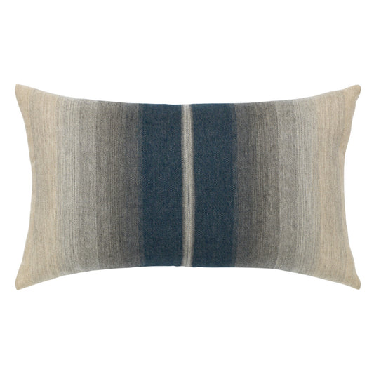 designer lumbar throw pillow ombre indigo