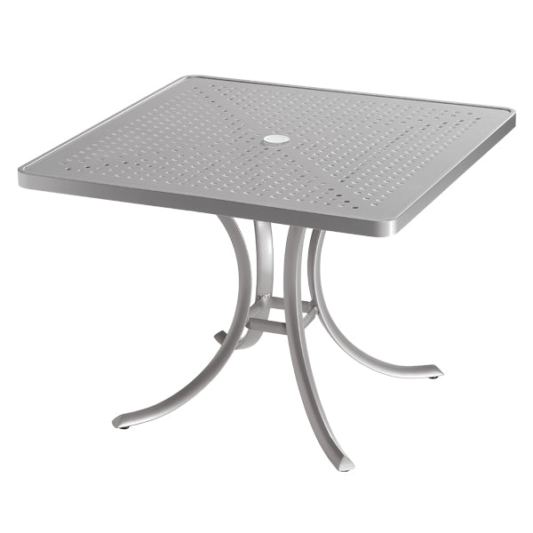 Tropitone 36" Round Patterned Aluminum Top Dining Table