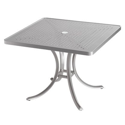 Tropitone 36" Square Patterned Aluminum Top Dining Table
