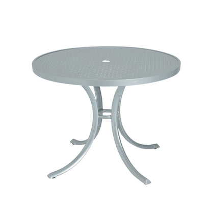 Tropitone 36" Round Patterned Aluminum Top Dining Table