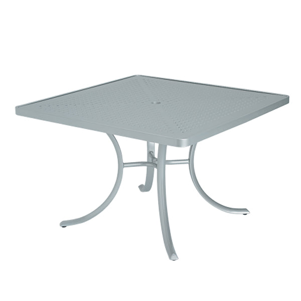 Tropitone 36" Round Patterned Aluminum Top Dining Table