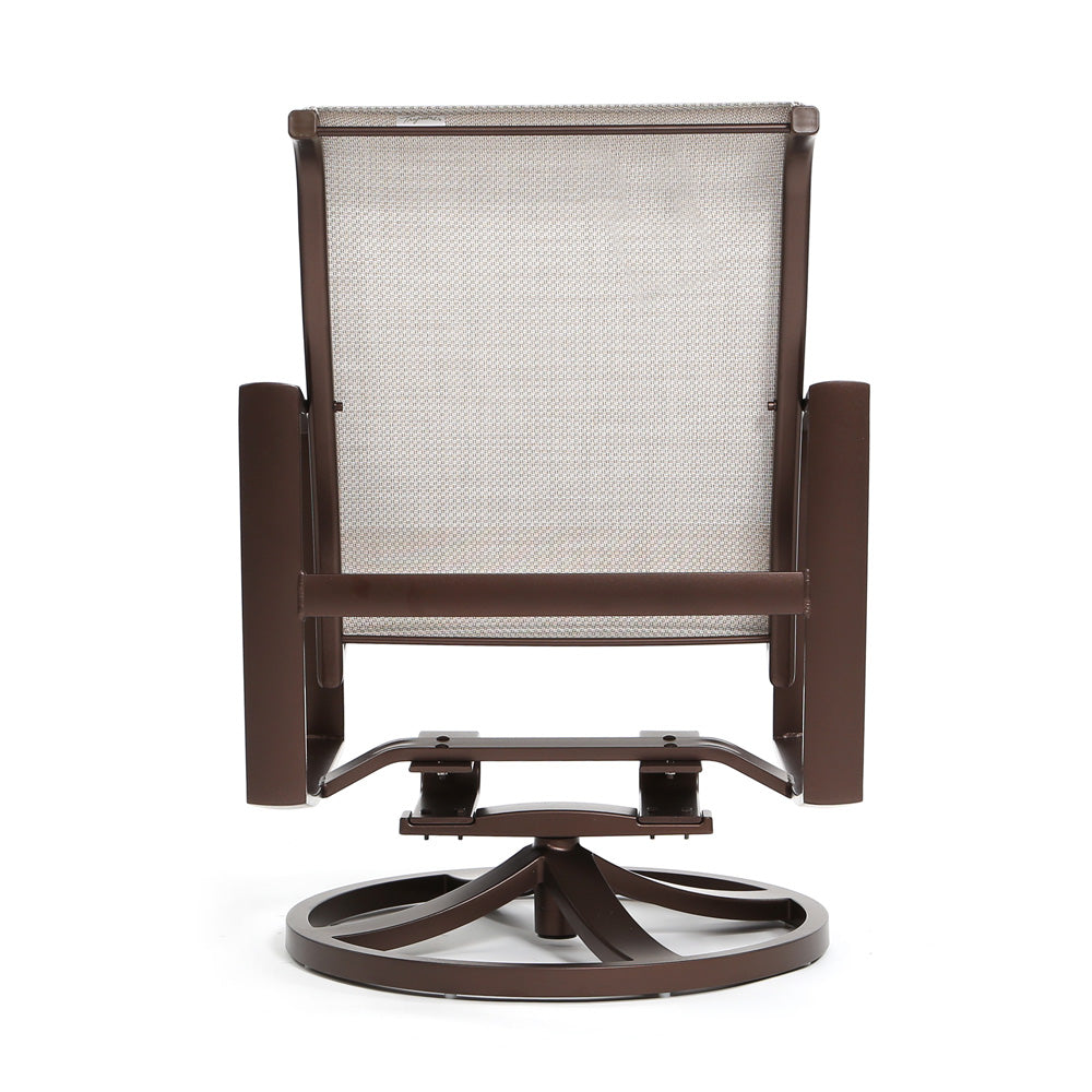 Kenzo Sling Low Back Swivel Rocker Dining Chair