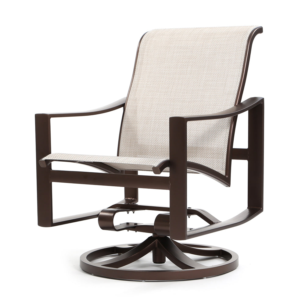 Sling Stack Rocker Swivel Rocker Dining Chairs | Today's Patio