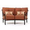 monterey curved loveseat front