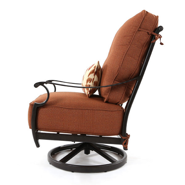 Mennonite Swivel Rocker Monterey High Back Swivel Rocker Lounge Chair by Castelle | Cast ...