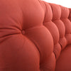 monterra left arm sectional sofa fabric detail