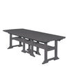 portsmouth 42 x 100 dining table charcoal