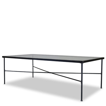 Provence 84" x 42" Glass Top Dining Table