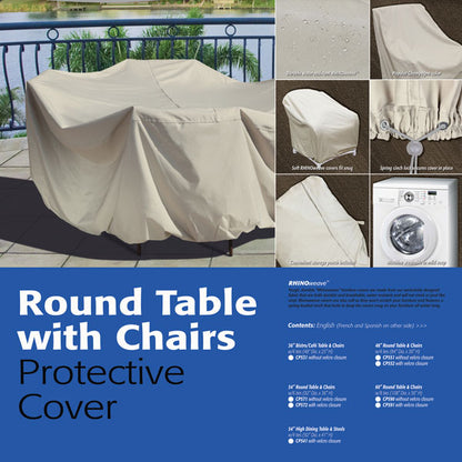 CP551 - 48" Round Table & Chairs Cover