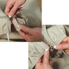 sectional or modular protective cover zipper
